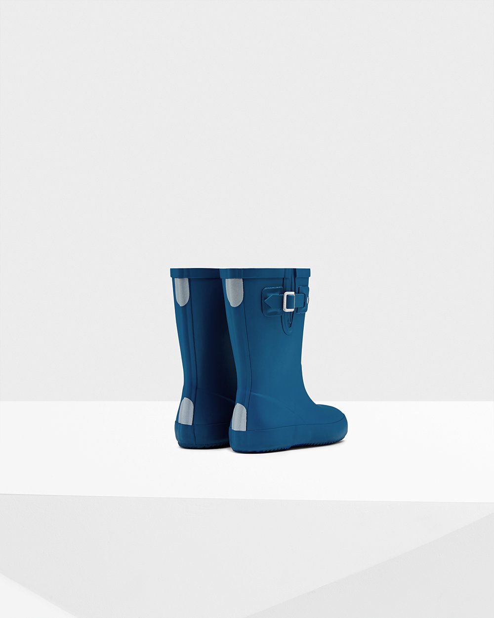 Bottes de Pluie Hunter Original First Flat Sole Enfant Bleu POTWVDJ-09